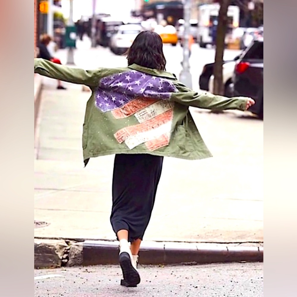 We The Free Olive Spruce Military Jacket